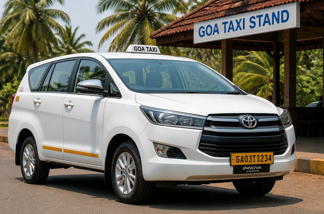 Toyota Innova Crysta taxi for Goa sightseeing tours